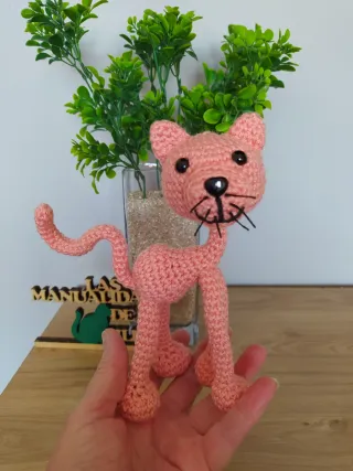Gato Amigurumi Rosa Tejido