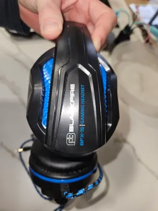 Cascos Gaming BlackFire BFX-15 Azul y Negro