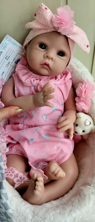 Bebé Reborn Silicona completa 51 cm