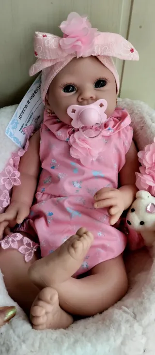 Bebé Reborn Silicona completa 51 cm
