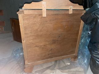 Mesitas de noche madera y cristal