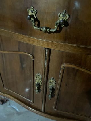 Mesitas de noche madera y cristal