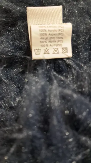 Scaldacollo pelo sintetico nero