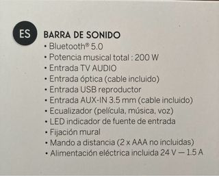 Barra de Sonido Thomson SB401BT Blanca