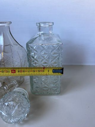 Lote 2 licoreras de cristal