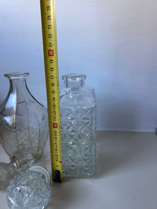 Lote 2 licoreras de cristal