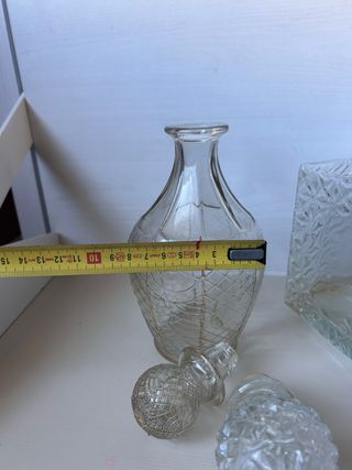 Lote 2 licoreras de cristal