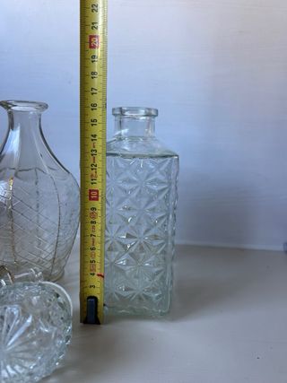 Lote 2 licoreras de cristal