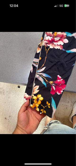 Completo floreale nero taglia 42