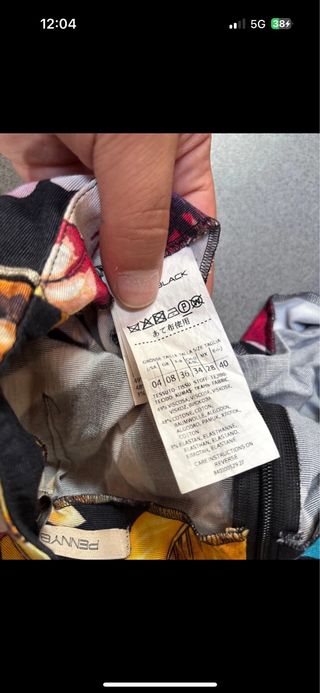 Completo floreale nero taglia 42