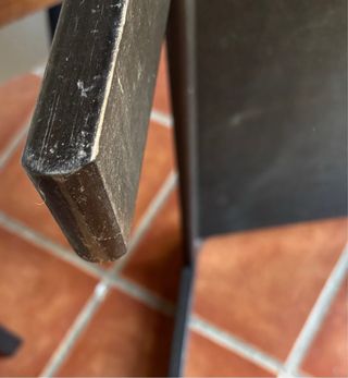 Reposapiés Poäng Ikea Marrón Oscuro Negro