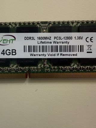 RAM DDR3L 4GB VEHT 1600MHz