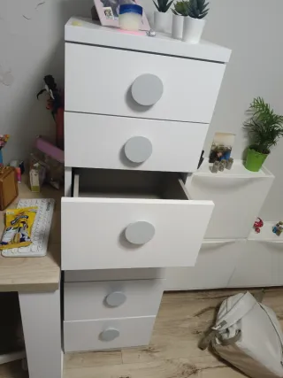 Mueble litera con escritorio y armario
