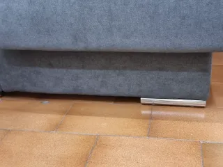 Sofá chaise longue tela gris