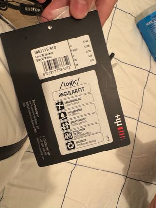 Chaqueta esquí mujer rh+ Negra/Blanca