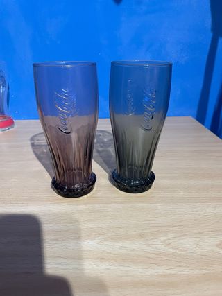 Vasos Coca Cola Vidrio Azul/Morado