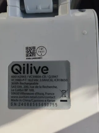 Aspiradora Vertical Quilive Blanca