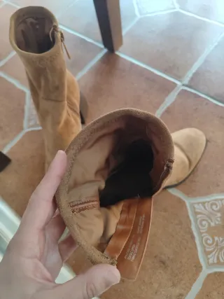 Botines efecto ante marrones