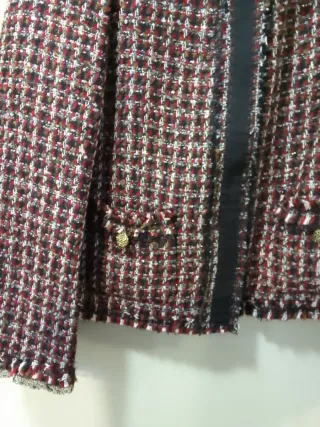 Chaqueta Zara Tweed Multicolor