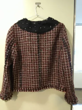 Chaqueta Zara Tweed Multicolor