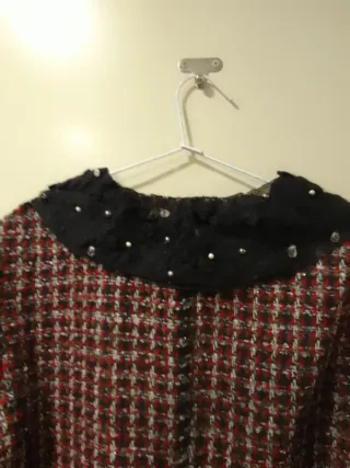 Chaqueta Zara Tweed Multicolor