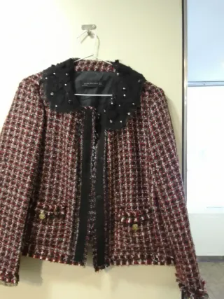 Chaqueta Zara Tweed Multicolor