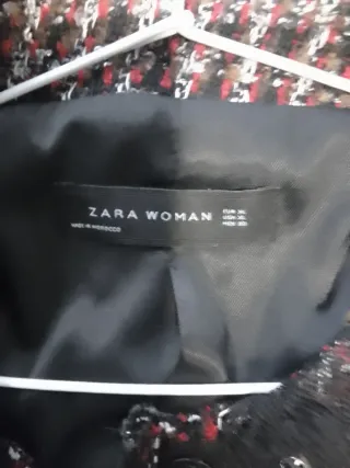 Chaqueta Zara Tweed Multicolor