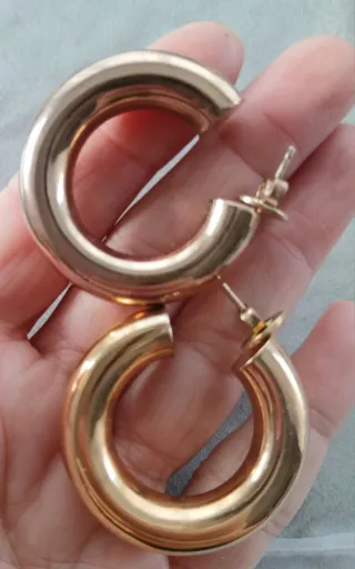 Aros Aristocrazy Plata 925 Baño Oro bicolor