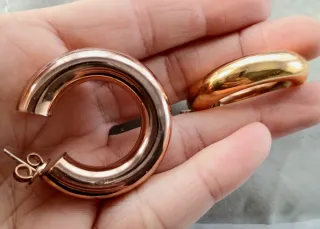 Aros Aristocrazy Plata 925 Baño Oro bicolor