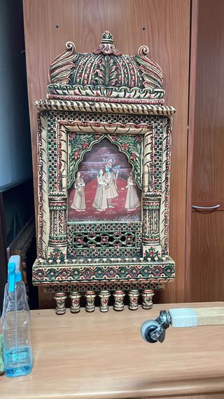 Altar indio madera tallada 95cm