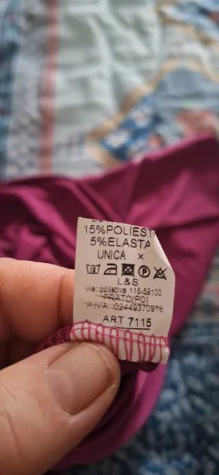 Maglietta curvy viola taglia grande