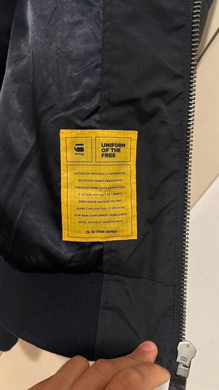 Chaqueta G-Star RAW acolchada azul