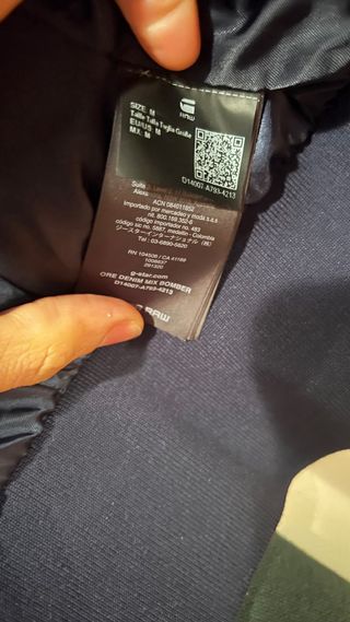 Chaqueta G-Star RAW acolchada azul