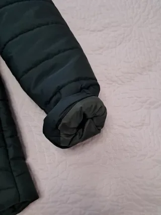 Abrigo acolchado verde talla S