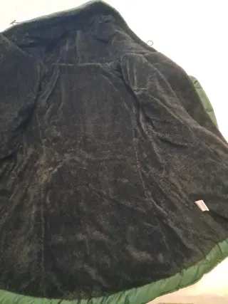 Abrigo acolchado verde talla S