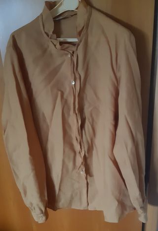 Camicia donna lana color nocciola