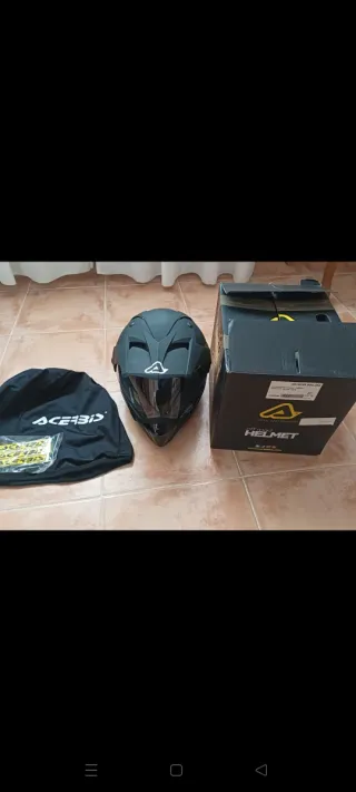 Casco Acerbis Trail Talla XL Negro