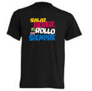 Camiseta Extremoduro Salir, Beber, El Rollo, De Si