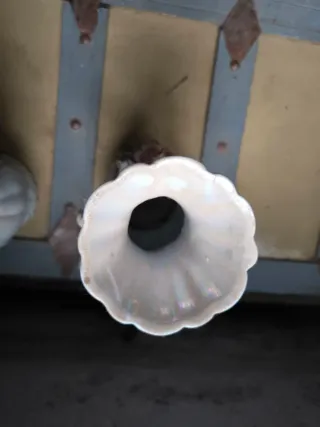 Jarrones porcelana efecto arcoíris