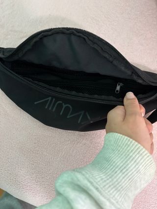 Riñonera Nike Air Max Negra y Rosa