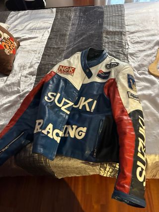 Chaqueta Suzuki Racing Moto Época