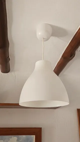 Lámpara colgante Ikea blanca