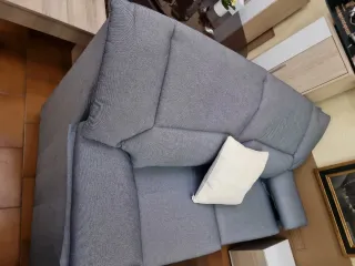 Conjunto sofás 3+2 plazas tela gris