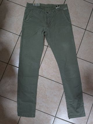 Pantaloni Franklin Marshall Verde Oliva
