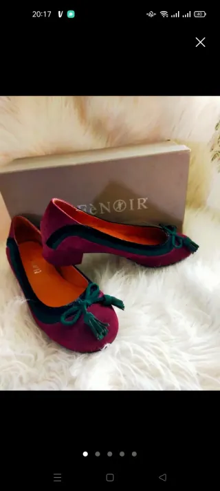 Bailarinas Cafe Noir Cuero Talla 38