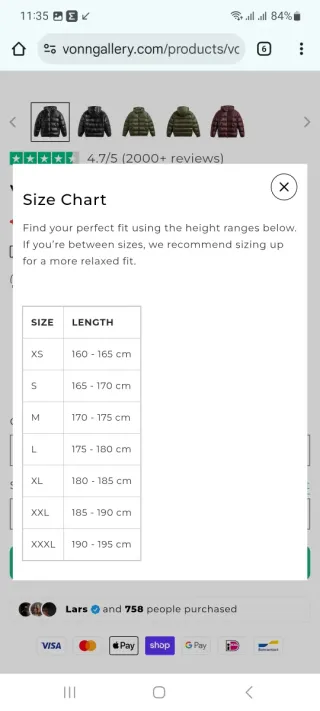 Cazadora Puffer Negra VONNGALLERY. Sin estrenar.