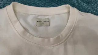 Sudadera ALVARO MORENO blanca con letra A