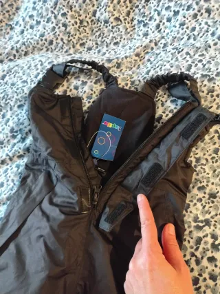 Pantalón de nieve infantil negro 2/4 años