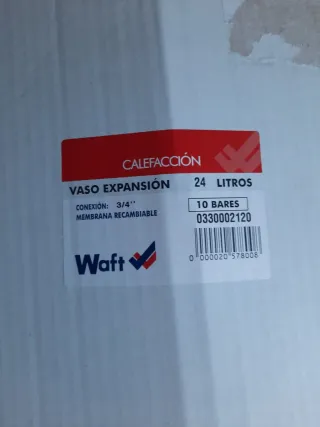 Vaso de expansión WAFT 24L 10 BAR