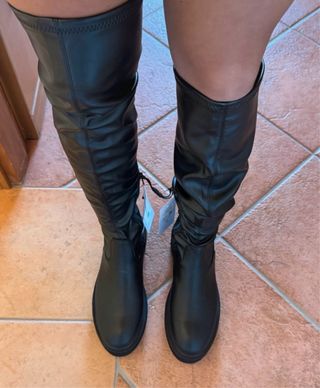 Stivali alti neri donna